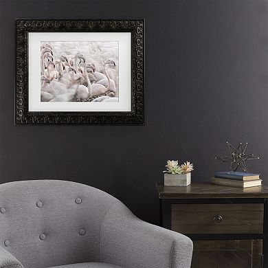 Trademark Fine Art In The Pink Transhumance Matted Framed Wall Art
