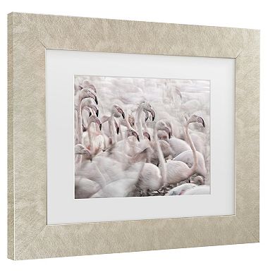 Trademark Fine Art In The Pink Transhumance Matted Framed Wall Art