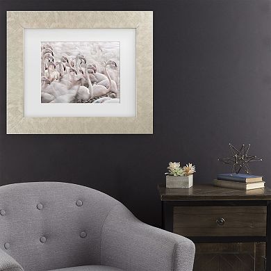 Trademark Fine Art In The Pink Transhumance Matted Framed Wall Art