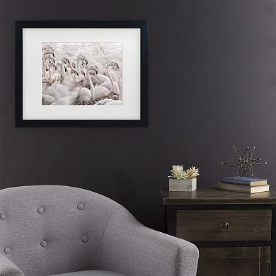 Trademark Fine Art In The Pink Transhumance Matted Framed Wall Art