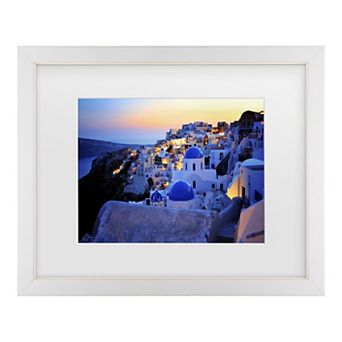 Trademark Fine Art Santorini Island, Greece Matted Framed Wall Art