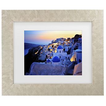 Trademark Fine Art Santorini Island, Greece Matted Framed Wall Art