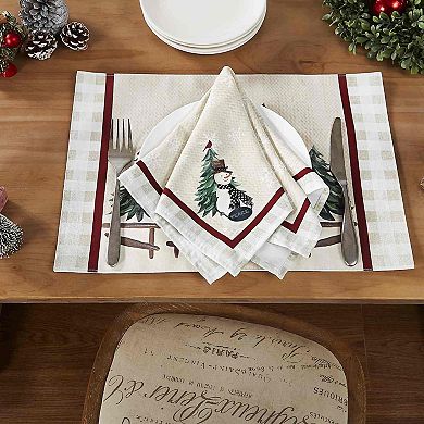 Avanti Country Snowman Placemats 4-pk. Set