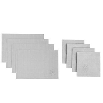Avanti Merry Holiday 8 pc Table Placemats & Dinner Napkins Set