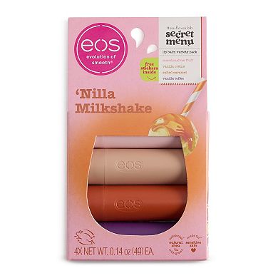 eos 'Nilla Milkshake Lip Balm 4-pk.
