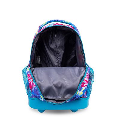 J World Sunny 17 in. Rolling Backpack