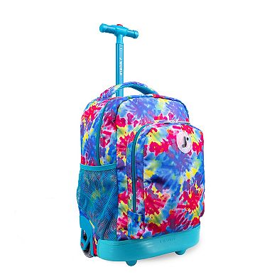 J World Sunny 17 in. Rolling Backpack