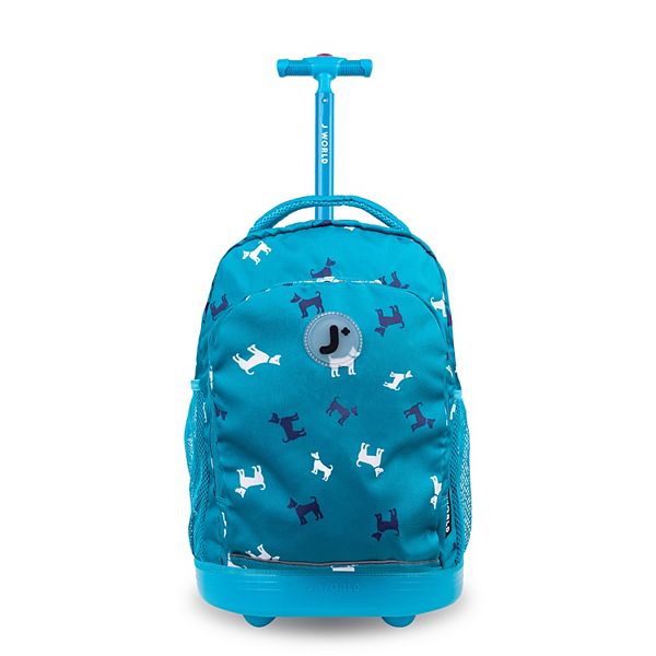 J World Sunny 17 in. Rolling Backpack
