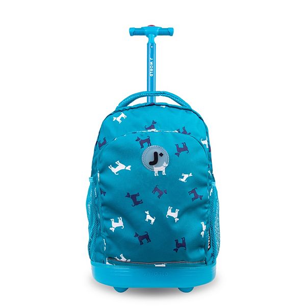 J World Sunny 17 in. Rolling Backpack