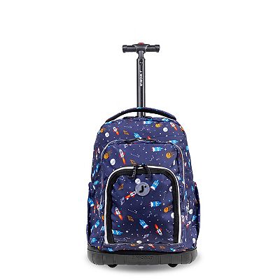 J World Lollipop Kids 2 Piece Rolling Backpack Lunch Bag Set