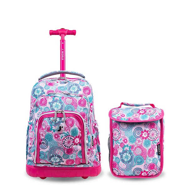 Amazon Little Girl Rolling Backpack 18 Inch School Rolling Backpack Wheeled  Backpack For Girls Kids School