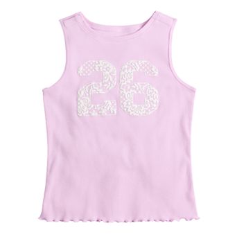 Girls 6-16 SO® Adaptive High Neck Graphic Tank Top