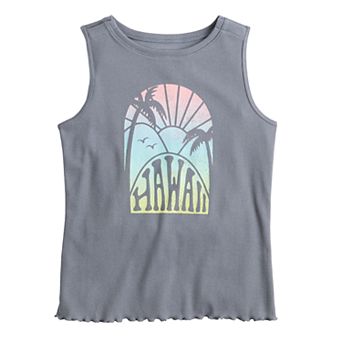 Girls 6-16 SO® Adaptive High Neck Graphic Tank Top