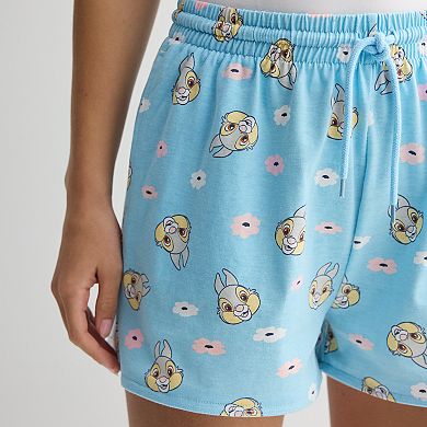 Disney's Bambi Juniors' Thumper All Over Print Jersey Shorts