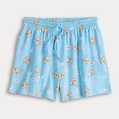Disney's Bambi Juniors' Thumper All Over Print Jersey Shorts