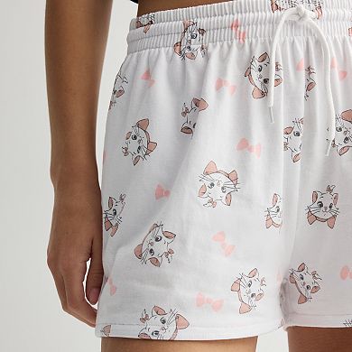 Disney's The Aristocats Juniors' Marie All Over Print Jersey Shorts