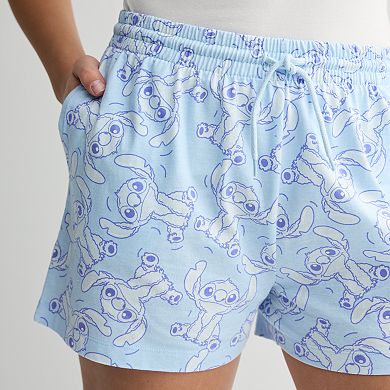 Disney's Lilo & Stitch Juniors' Stitch All Over Print Jersey Shorts