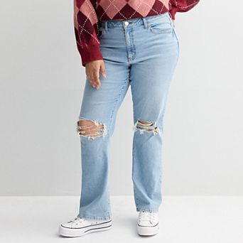 Juniors' Plus Size SO® High-Rise 90s Bootcut Jeans