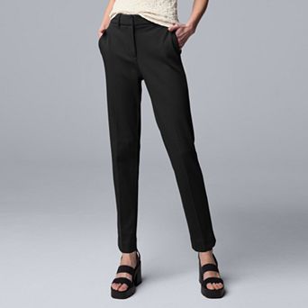 Women's Simply Vera Vera Wang Stretch Knit High Rise Ankle Trouser Pants