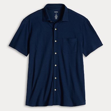 Men's Sonoma Goods For Life Textured Button Front Knit Shirt