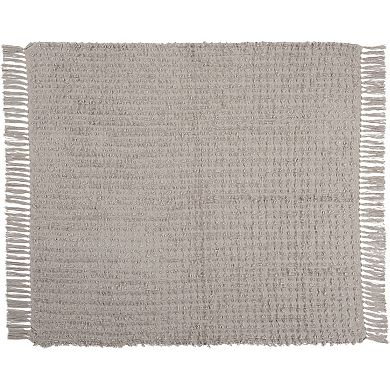 Mina Victory Lifestyle Cut Fray Textured Throw Blanket