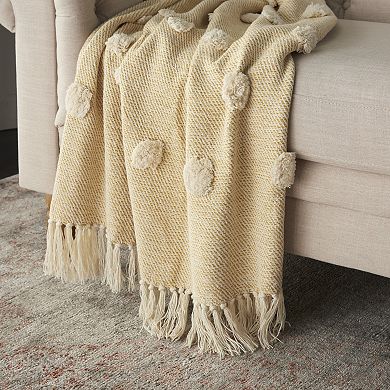 Mina Victory Dot Woven Throw Blanket