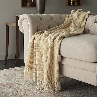 Mina Victory Dot Woven Throw Blanket
