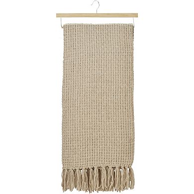 Mina Victory Woven Chenille Tasseled Throw Blanket