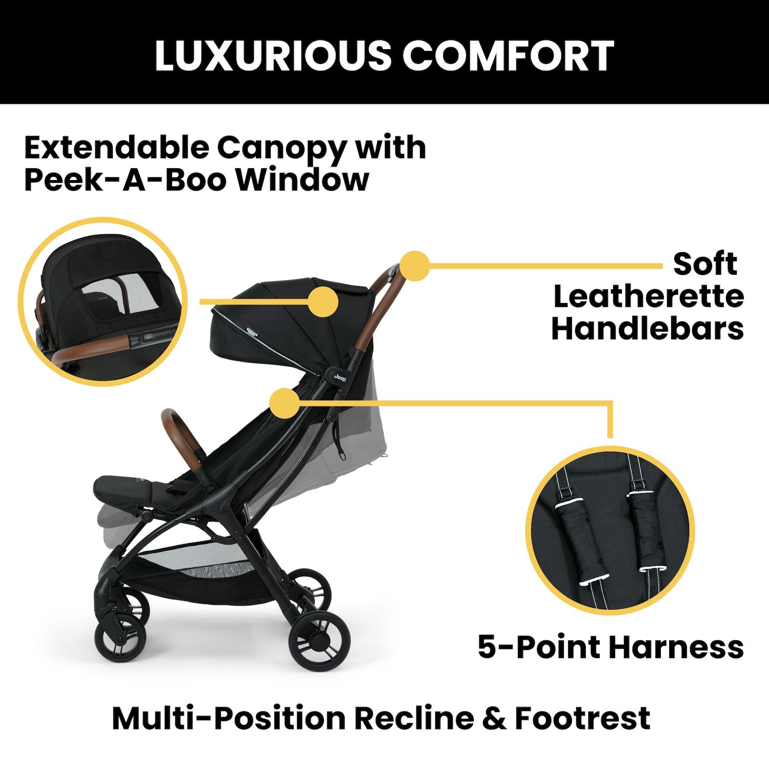 Jeep Altitude Compact Travel Stroller by Delta Children