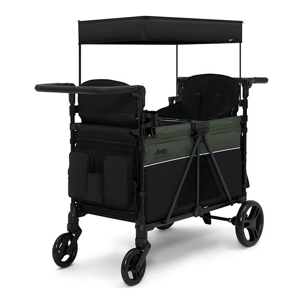 Jeep Aries Stroller Wagon by Delta Children - Black/Green
