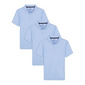 Boys 8-20 Approved Schoolwear 3-Pack Short-Sleeve Uniform Polo