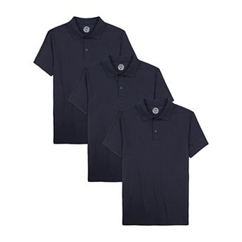 Boys 8-20 Approved Schoolwear 3-Pack Short-Sleeve Uniform Polo