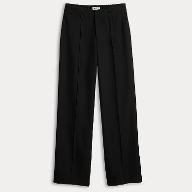 Juniors' SO® Curvy Fit Mid-Rise Straight Leg Trousers