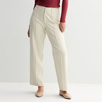 Juniors' SO® Curvy Fit Mid-Rise Straight Leg Trousers