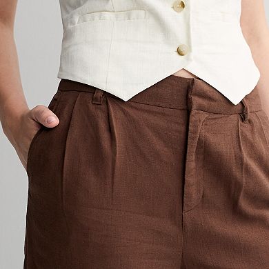 Juniors' SO® Linen Wide Leg Trouser