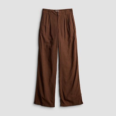 Juniors' SO® Linen Wide Leg Trouser