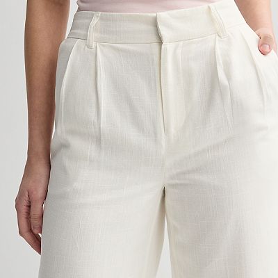 Juniors' SO® Linen Wide Leg Trousers