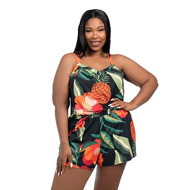 Women's Lilac+London 2-Piece Print Cami & Shorts Sleep Set