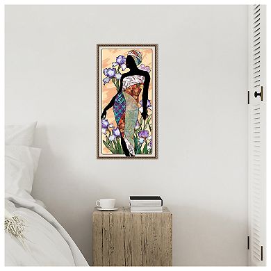 Cosmopolitan Woman I by Alonzo Saunders Framed Canvas Wall Art Print