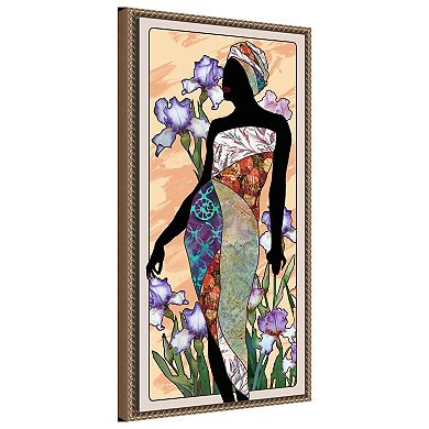 Cosmopolitan Woman I by Alonzo Saunders Framed Canvas Wall Art Print
