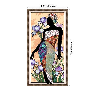 Cosmopolitan Woman I by Alonzo Saunders Framed Canvas Wall Art Print