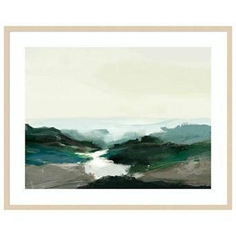 Highland View by Dan Hobday Wood Framed Wall Art Print