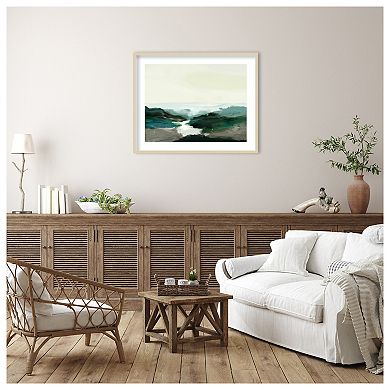 Highland View by Dan Hobday Wood Framed Wall Art Print