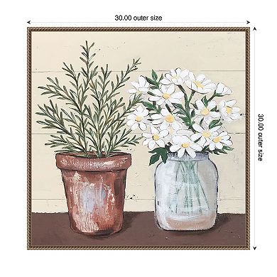 Country Cuttings II by Jade Reynolds Framed Canvas Wall Art Print