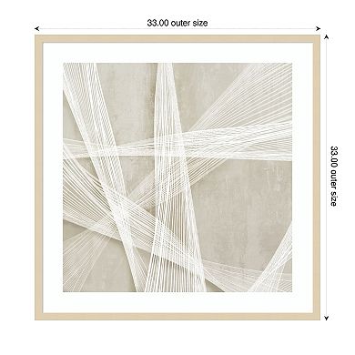 Loomed Symmetry II by Jacob q Wood Framed Wall Art Print