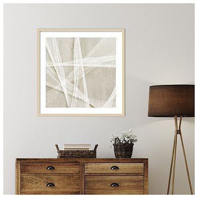 Loomed Symmetry II by Jacob q Wood Framed Wall Art Print