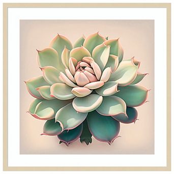Echeveria Pulidinis by Incado Wood Framed Wall Art Print