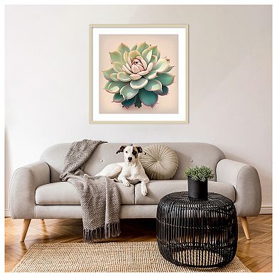 Echeveria Pulidinis by Incado Wood Framed Wall Art Print