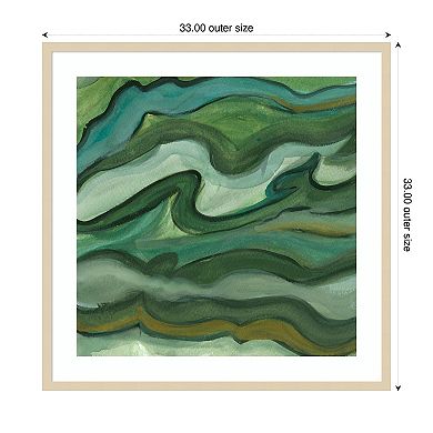 Sea Kelp II by Lisa Choate Wood Framed Wall Art Print