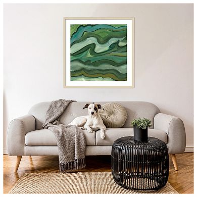Sea Kelp II by Lisa Choate Wood Framed Wall Art Print